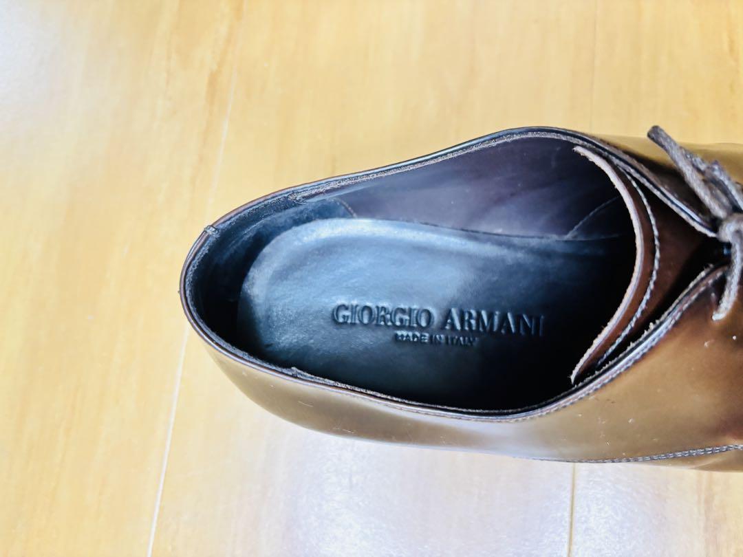 Giorgio Armani ブラウンデッキシューズ 正規品