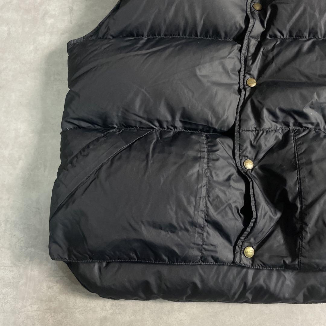 名作 80s 90s LL.Bean ダウンベストvintage BLACK