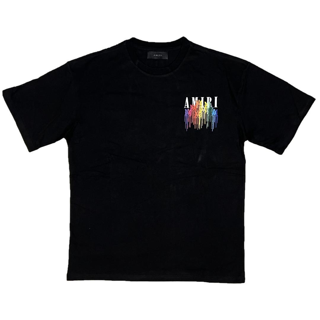 関税送料込み【AMIRI】アミリ ブラック Tシャツ 国内配送 関税送料込み AMIRI アミリ Tシャツ 半袖 波 ロゴ 黒