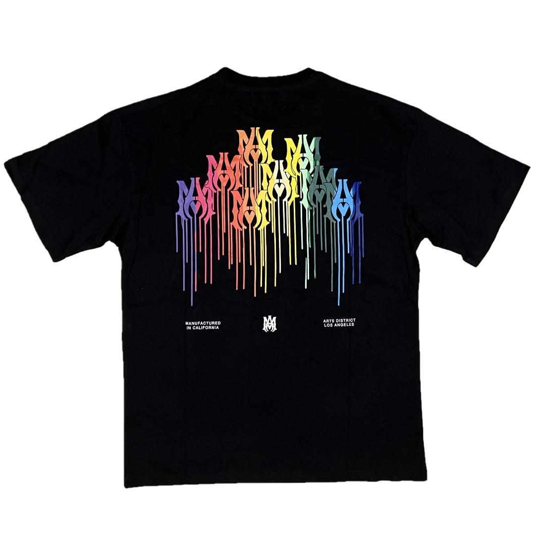 AMIRI アミリ DRIP COLLAGE Tシャツ ブラック M メンズ