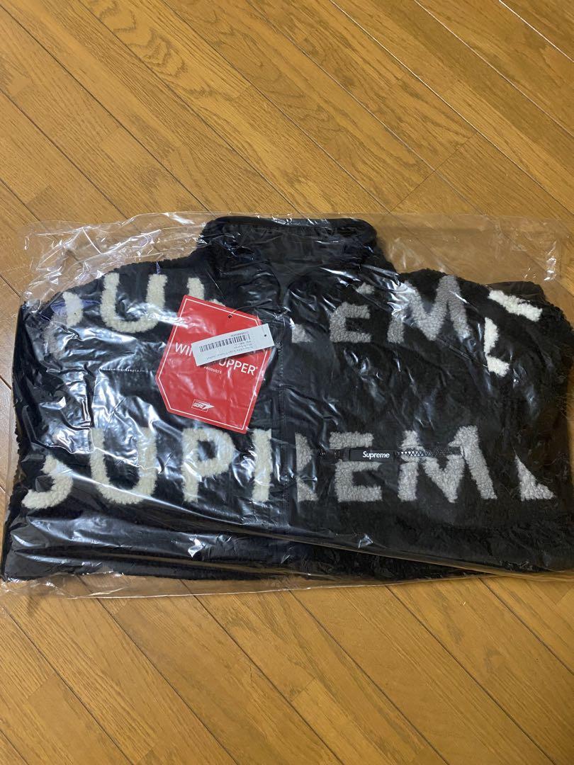 Supreme Reversible Logo Fleece Jacket L 画像2