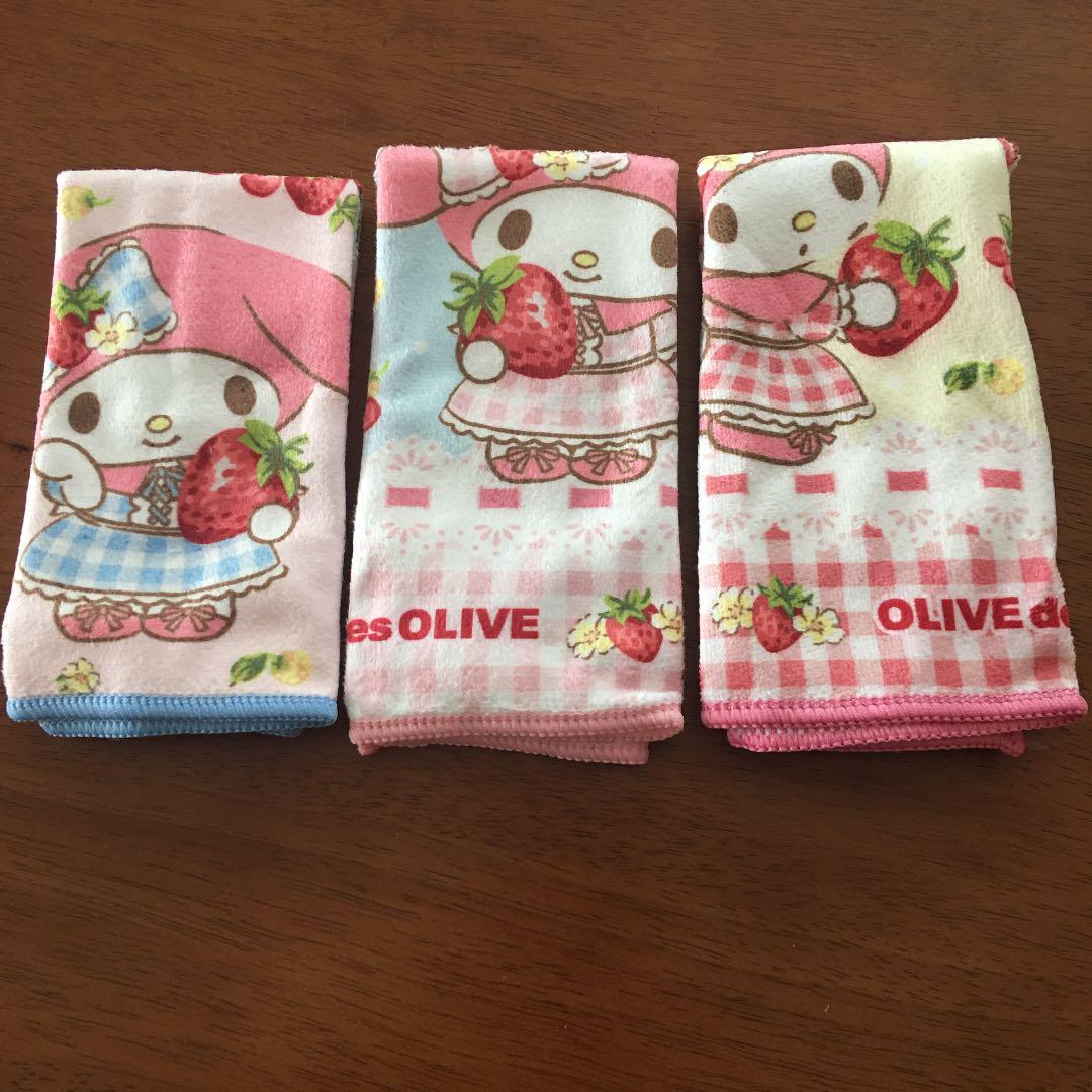 マイメロディーマイクロファイバーキッチンタオル３枚セット