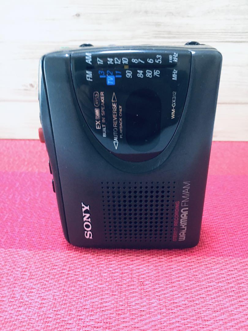 SONY WALKMAN ラジオ カセット ウォークマン WM-GX312 SONY 1995年 録音ラジオ付きカセットウォークマン WM-GX312