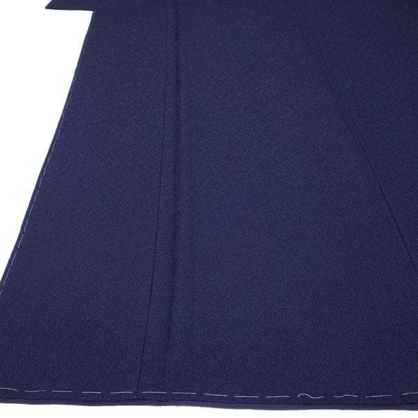 色無地 着物 作家物 地紋 紋入り 三つ柏 裄66.5 Ｌ 新古品 sn1609