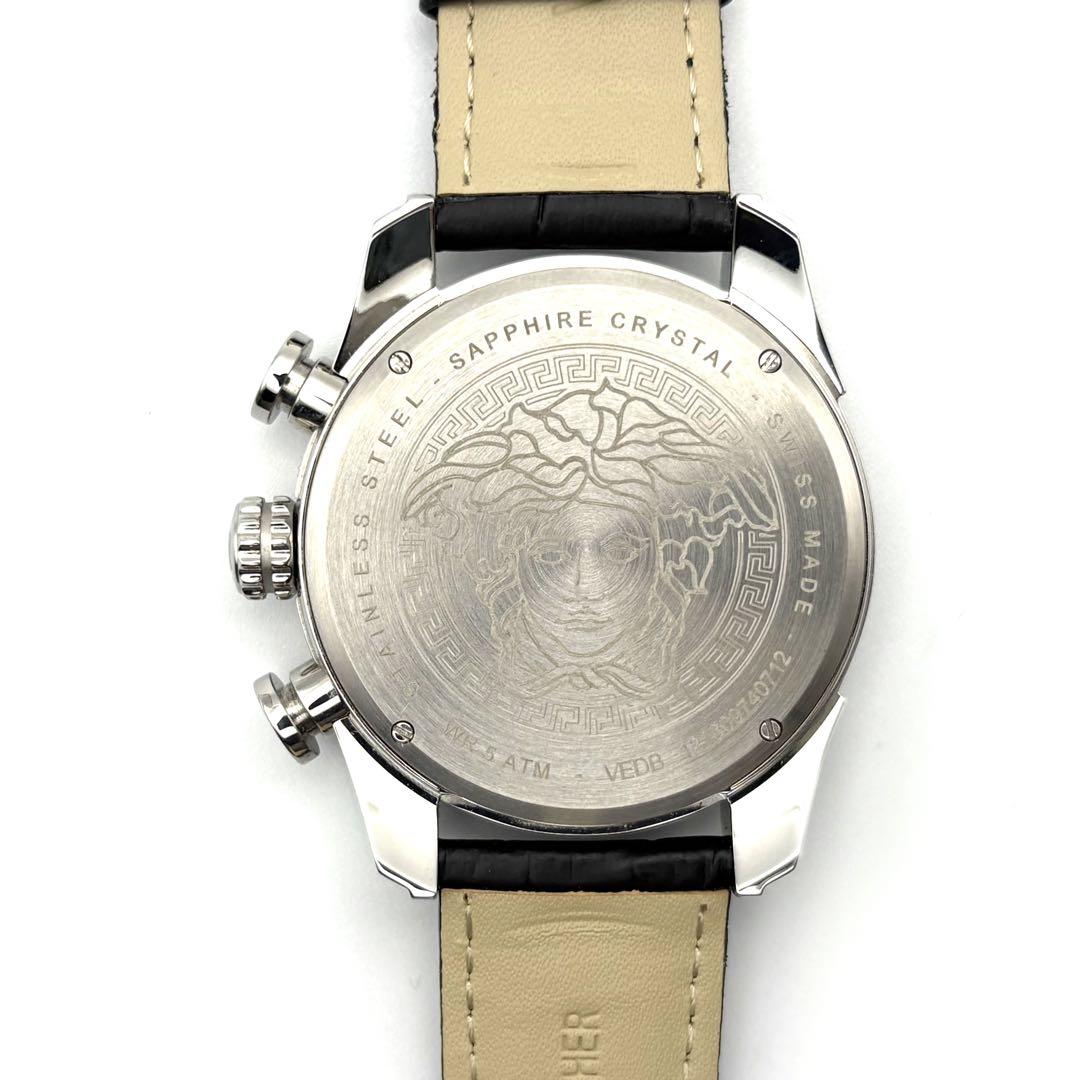 【極美品・稼働品】ヴェルサーチ VERSACE V-レイ VEDB クロノグラフ