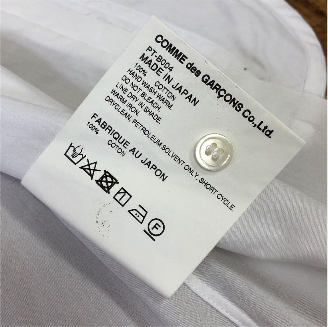 好評定番 特別価格 COMME des GARCONS 長袖シャツ ホワイト サイズM LxEon-m83857823918 超特価通販