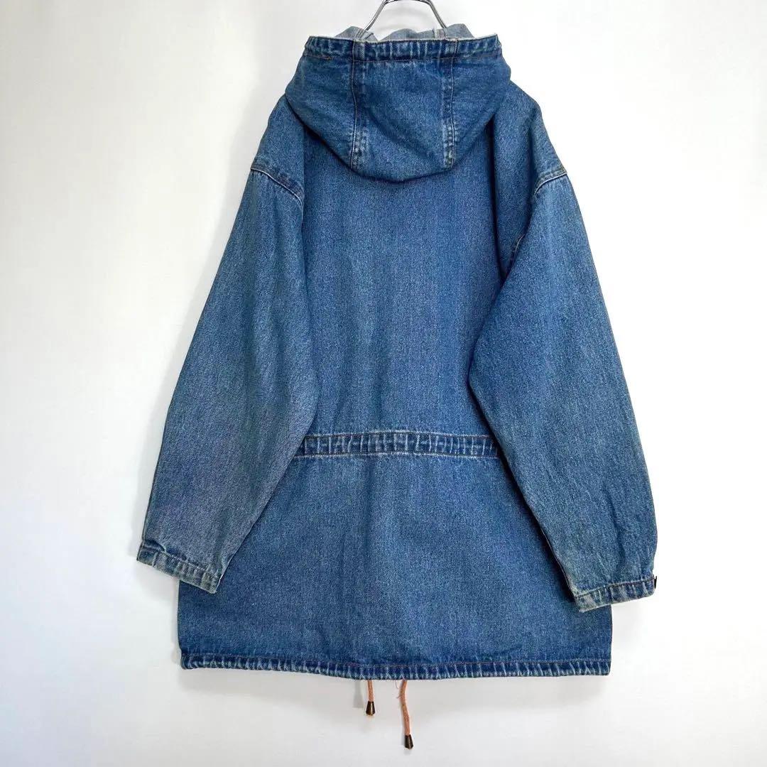 最高の品質のフーディー デニムコート ジャケット ブルゾン S66-11