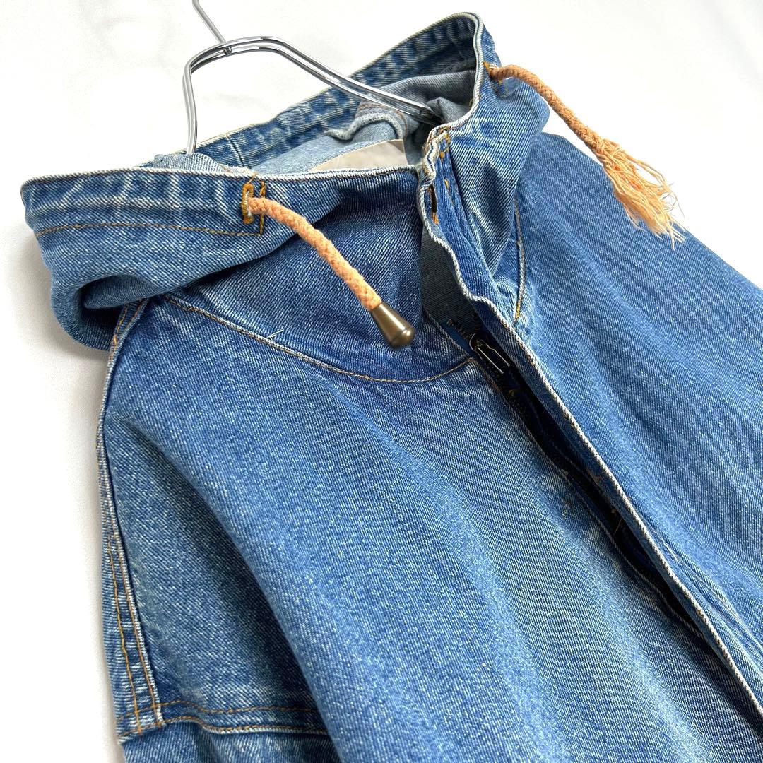 最高の品質のフーディー デニムコート ジャケット ブルゾン S66-11