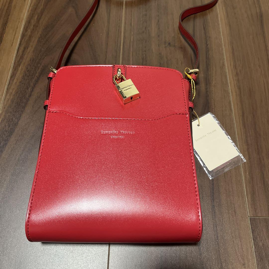 新品未使用Samantha Thavasa レッドショルダーバッグ