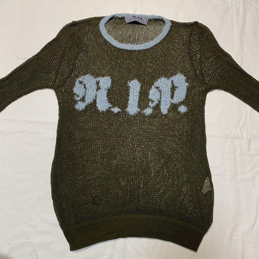 トップス vintage hysteric glamour R.I.P mesh knit