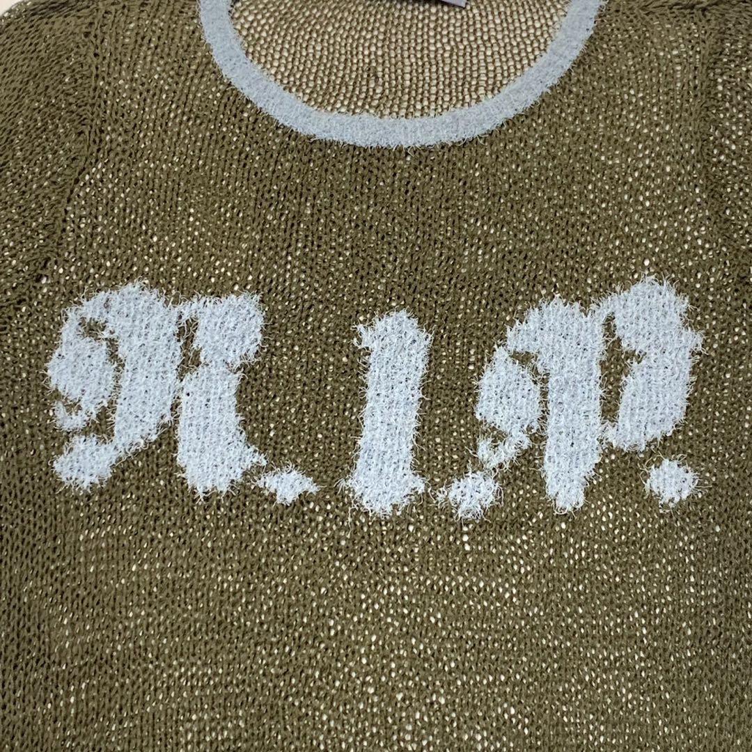 トップス vintage hysteric glamour R.I.P mesh knit