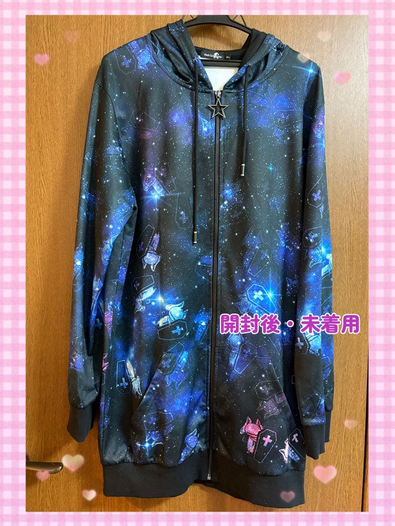 NieR clothing 宇宙柄カラフルパーカー NieR clothing 宇宙柄カラフルパーカー