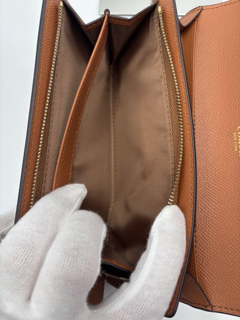 未使用級✨ COACH シグネチャー PVC×レザー 長財布 ブラウン