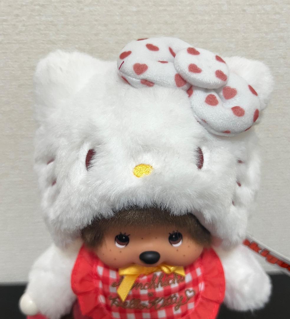 モンチッチ×ハローキティ Sサイズ モンチッチ ギンガムチェック
