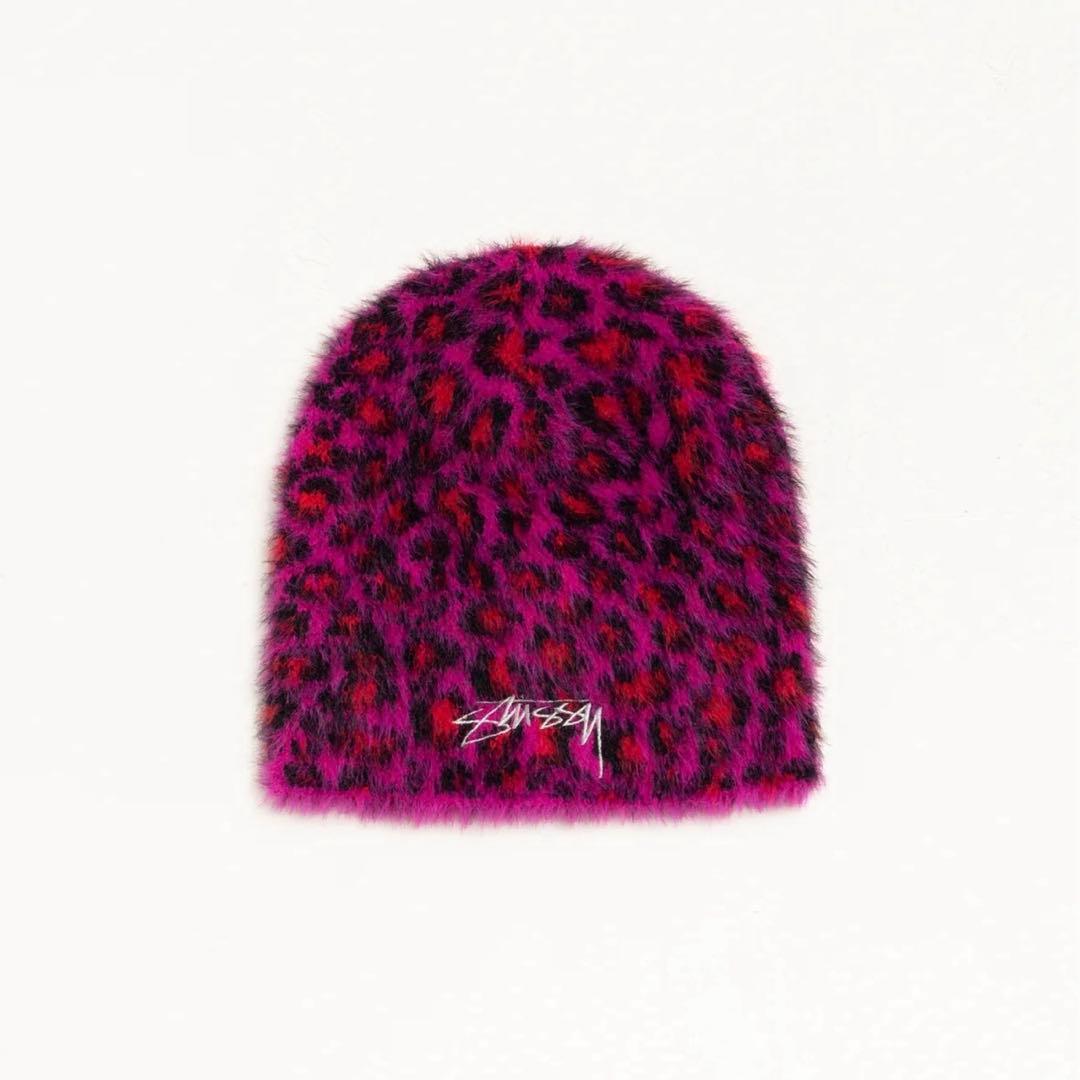 即 商品 stussy SKULLCAP LEOPARD レオパード ビーニーSTUSSY