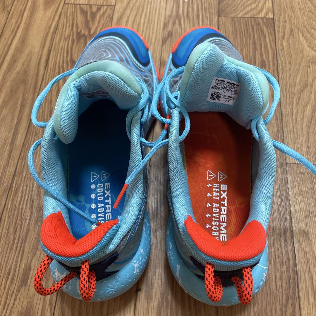 Under Armour バスケットボールシューズ 青/オレンジ 4Rule kamakura / アンダーアーマー バスケットボールシューズ