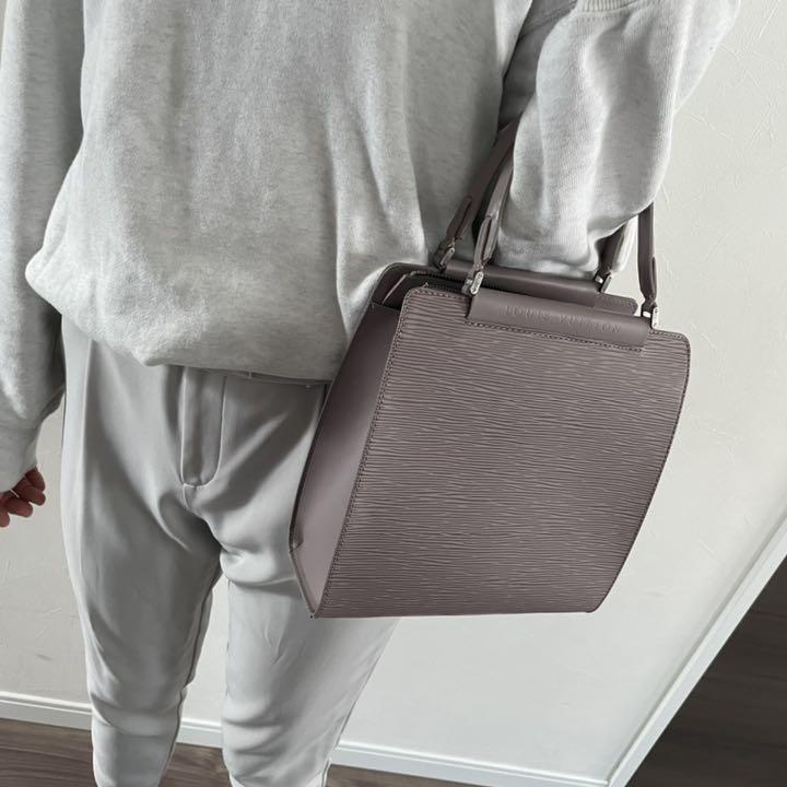 ワニワニ❣️エピ✨フィガリPMハンドバッグ✨リラライラック✨極美品✨
