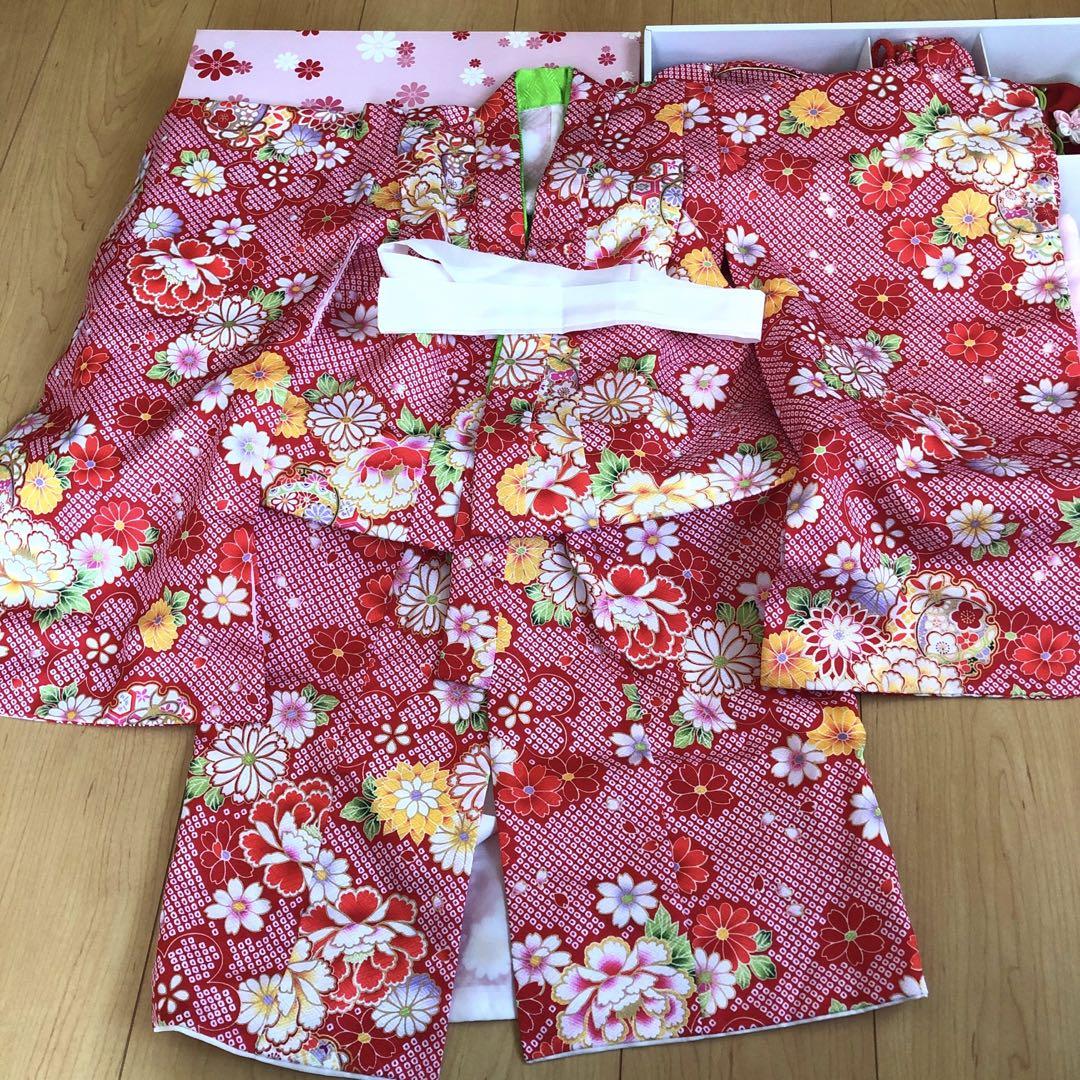 七五三 着物セット 花柄　三歳