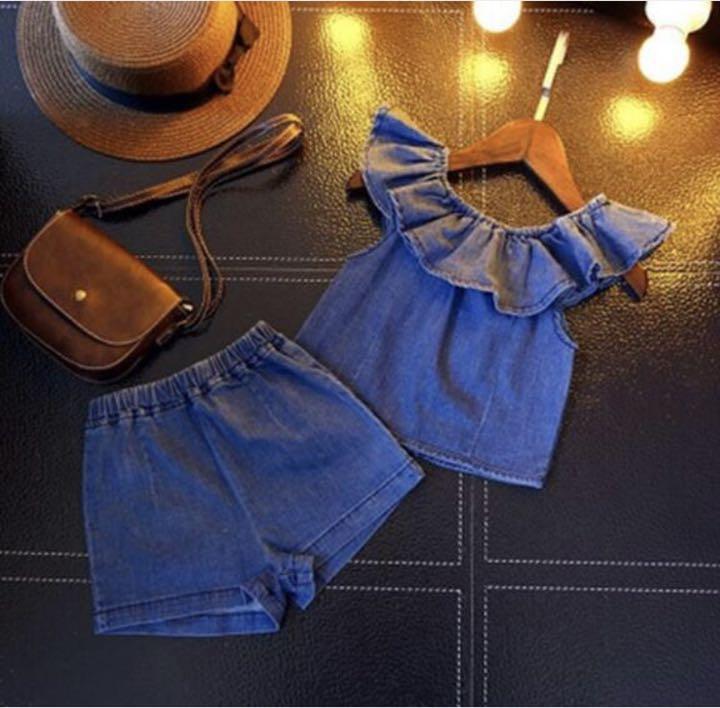 韓国子供服♡デニム セットアップ