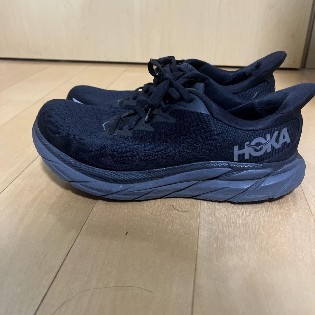 HOKA ランニングシューズ ブラック 25.5