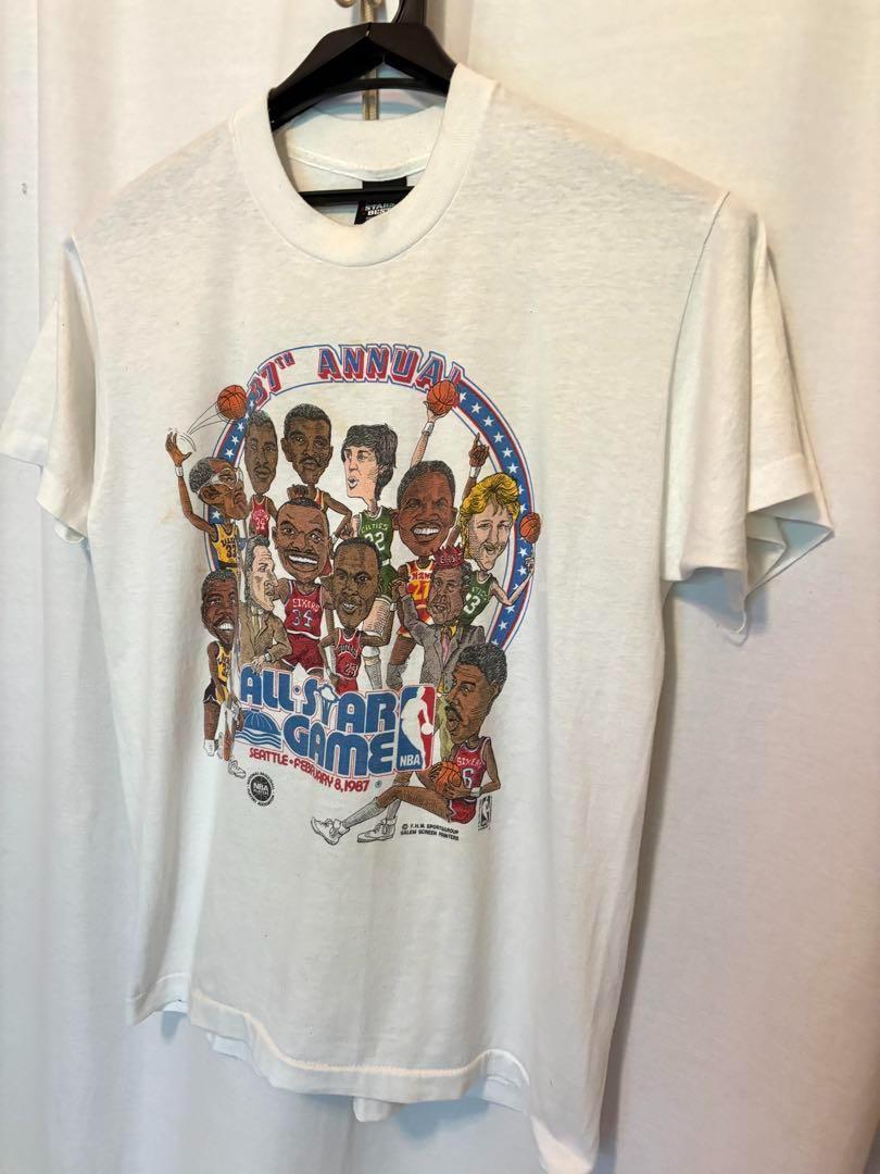 1987 NBA All StarTシャツMade in USA白 Mビンテージ