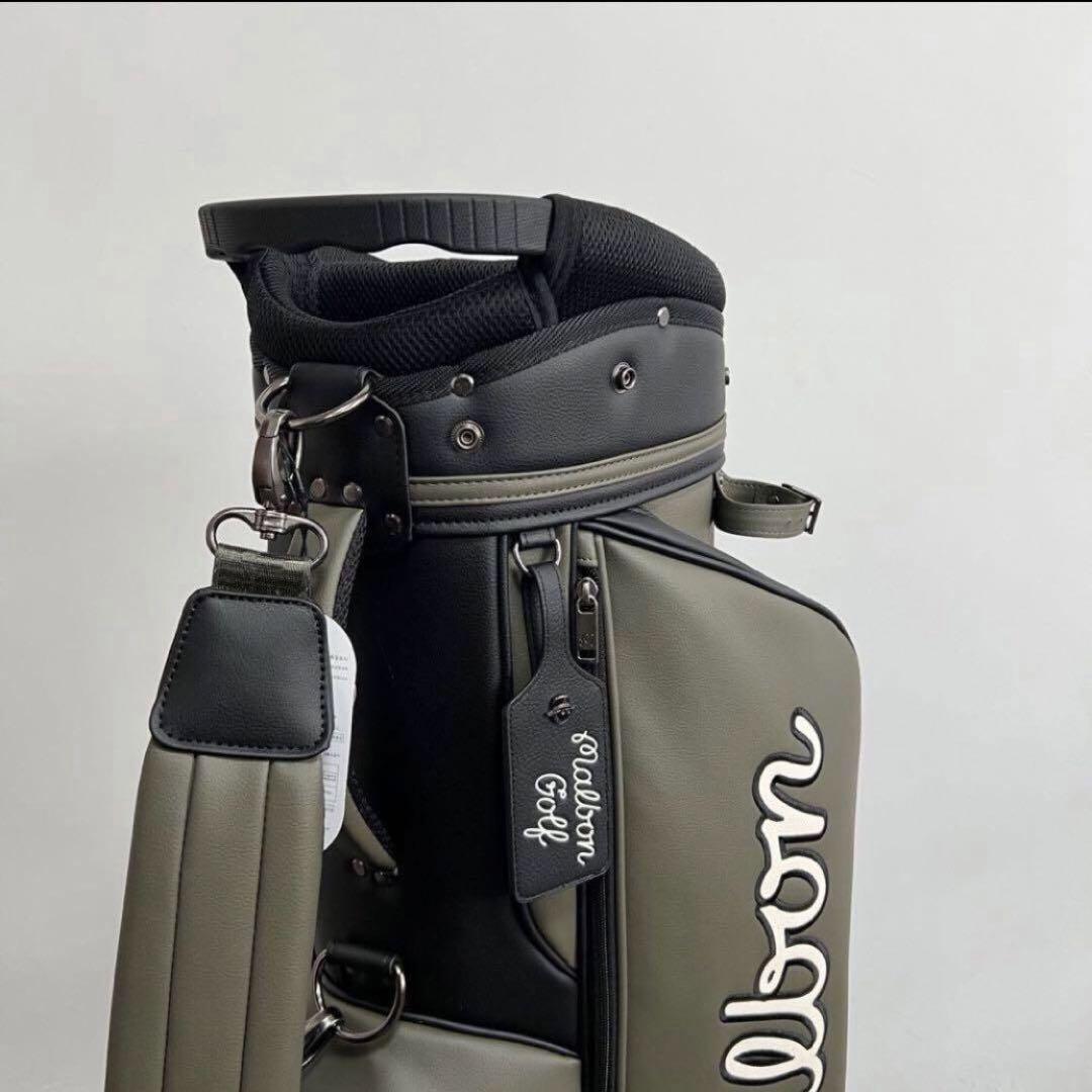 Malbon golf マルボンカラーグリーン ゴルフバッグ キャディ