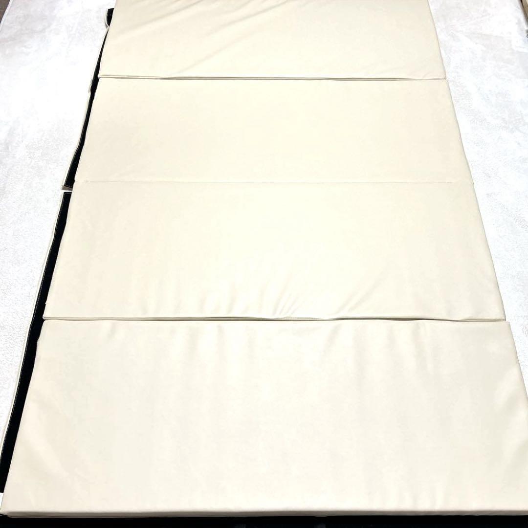 送料込み　体操　マット　折りたたみ　180×120 厚さ5cm ベージュ　大型