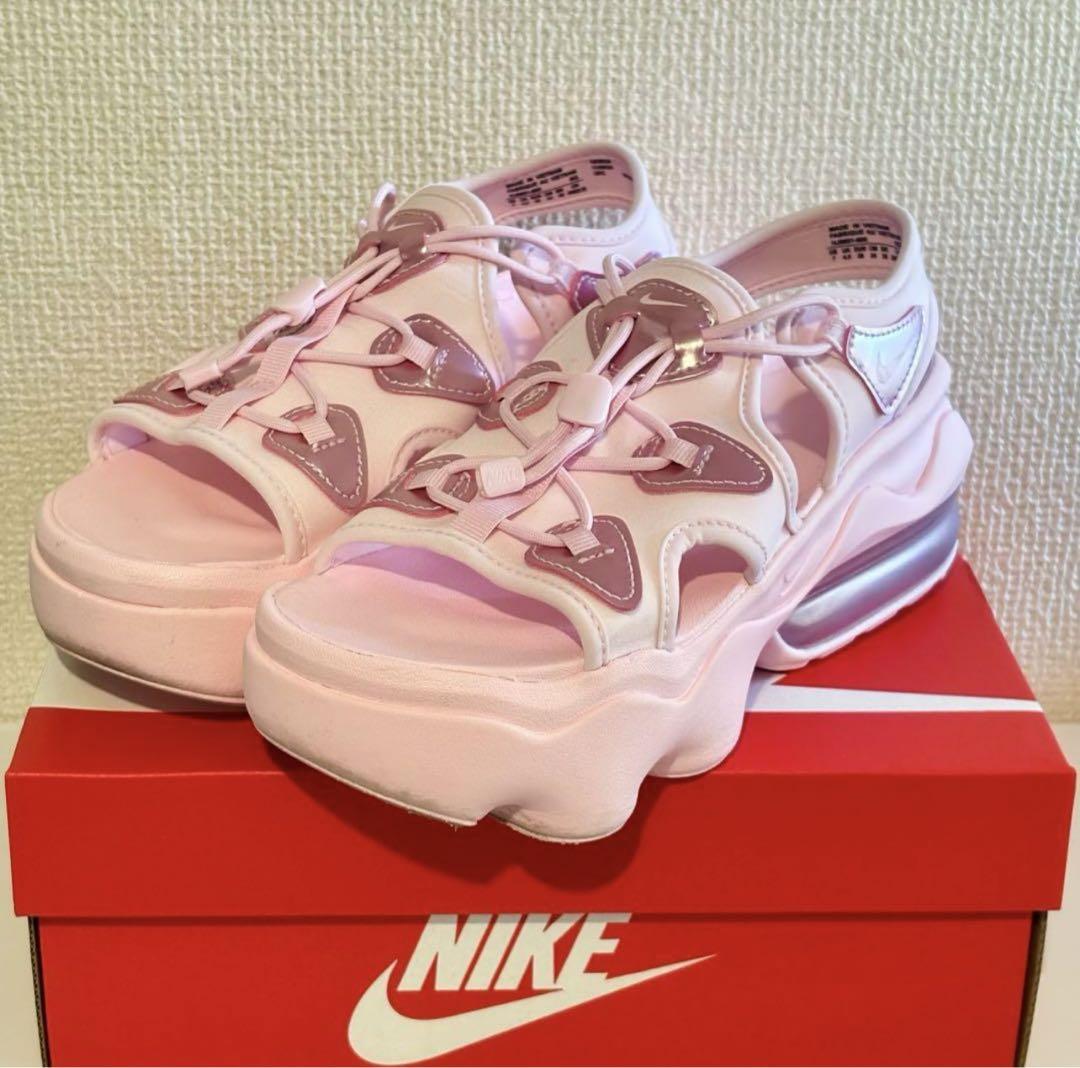 NIKE air max koko sandal 27 ピンク厚底サンダル - メルカリ