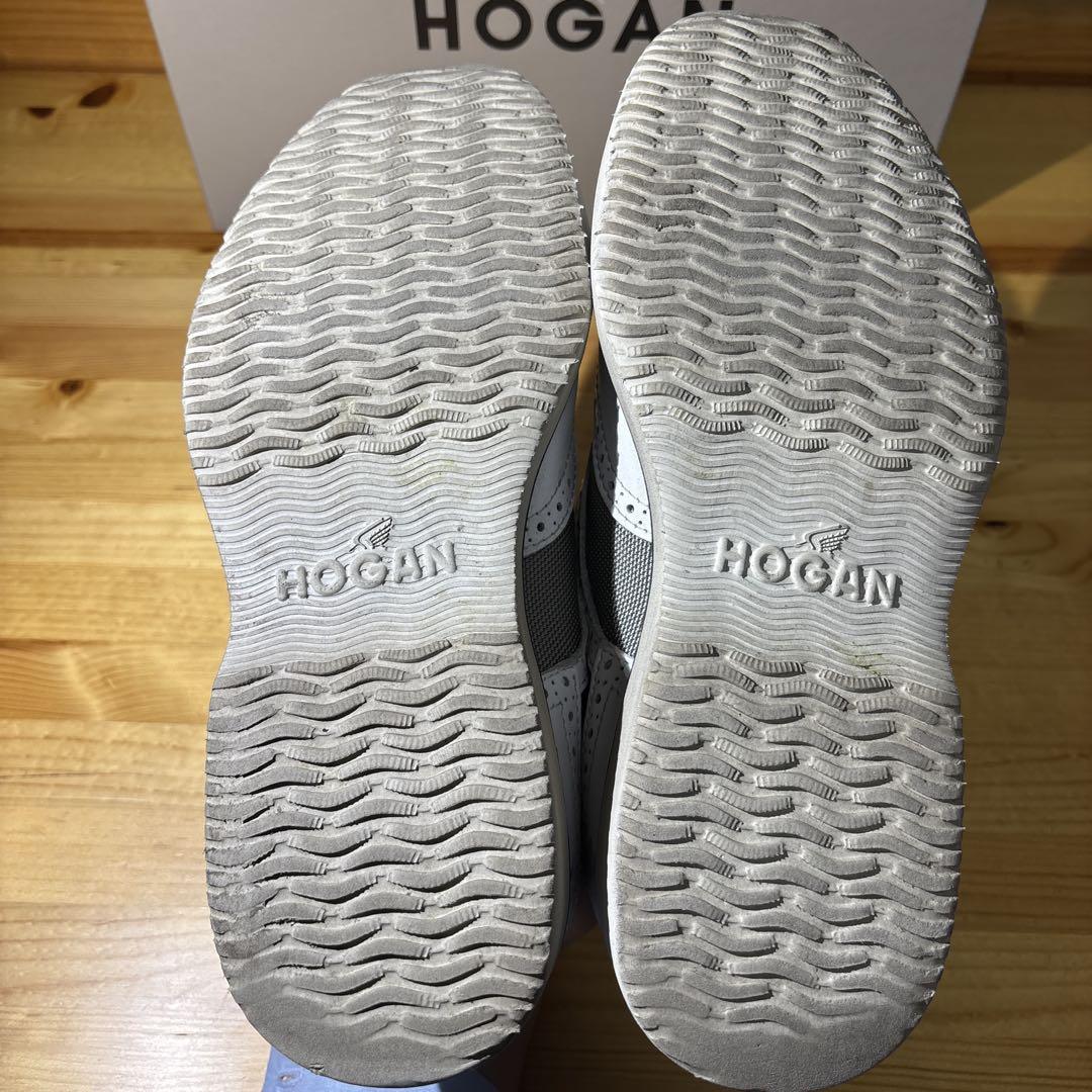 HOGAN UK6ウィングチップ レザーシューズ ホワイト