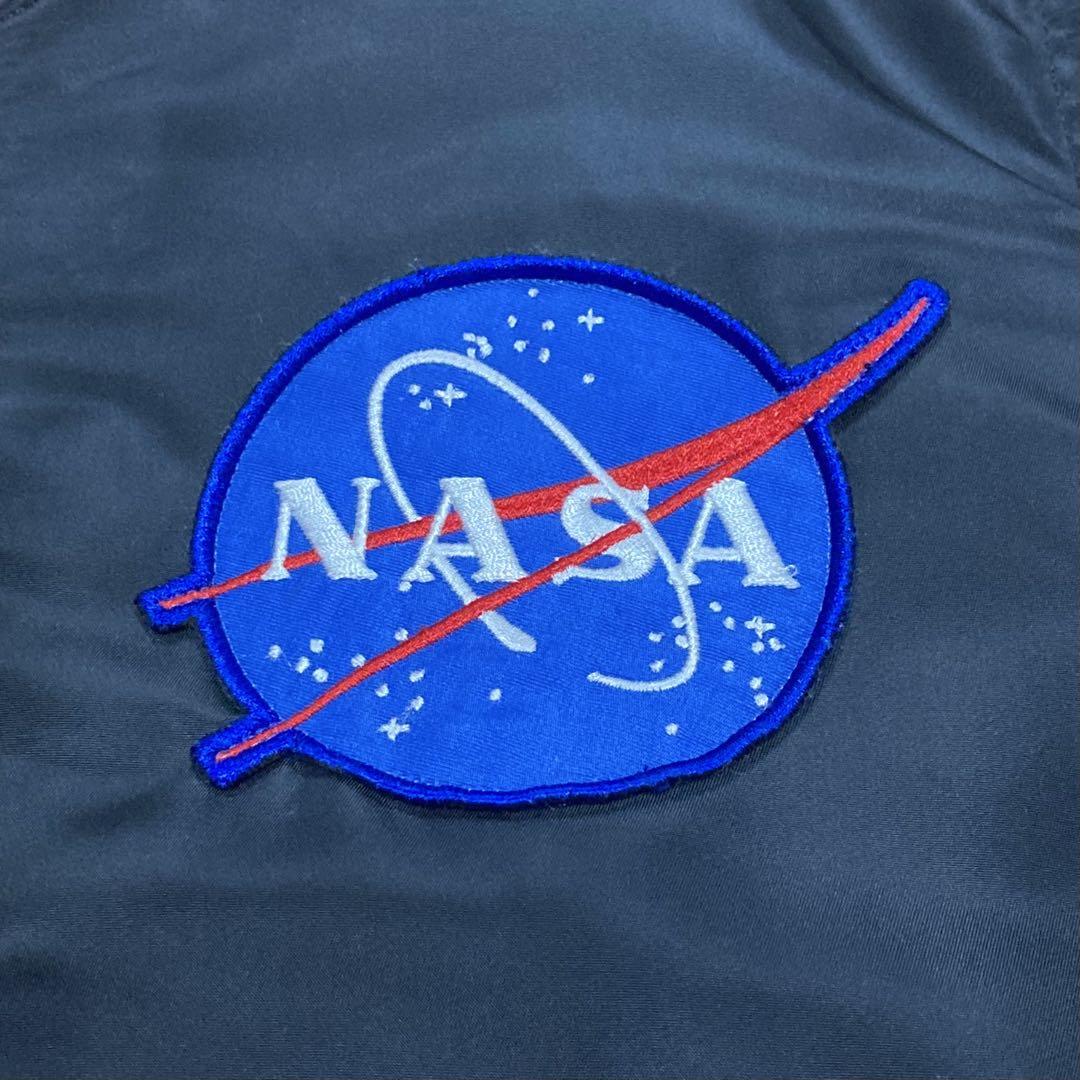 ALPHA フライトジャケット MA-1 NASA アポロ ブラック