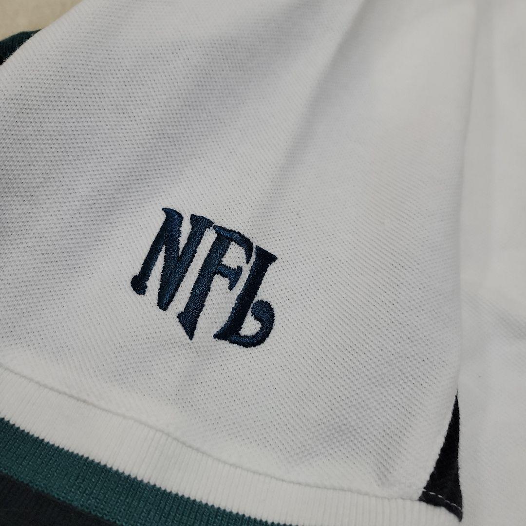 【レアL☆US輸入Lee90s】NFLイーグルス 刺繍ポロシャツ