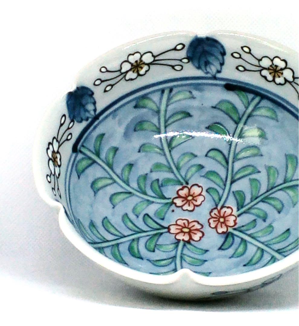 №652 染錦 桜花文 S特選品 限定品 dpRIw-m83889237305 佐藤走波 六代 輪花五寸深皿 HOT国産
