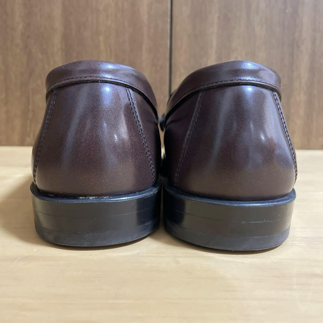 着用1回　ハルタ　ローファー　本革モデル　ダークブラウン　27cm 極美品