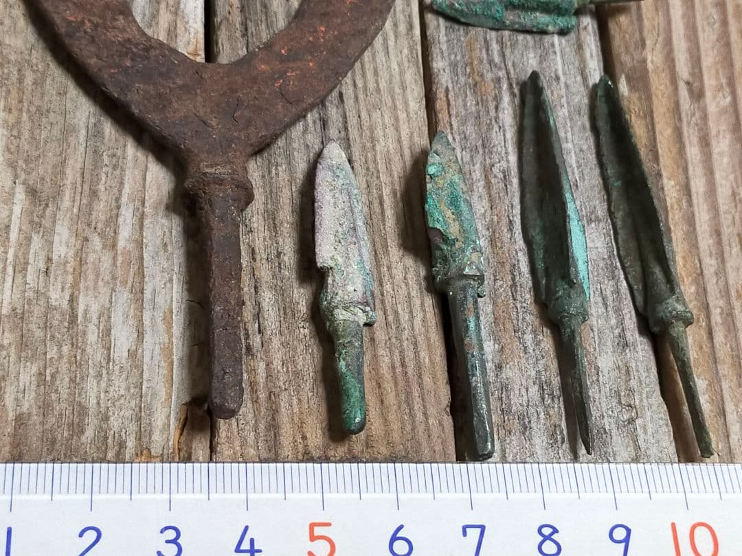 鏃 6本 まとめて 矢尻 やじり 古玩 骨董品 金属工芸 | jrad