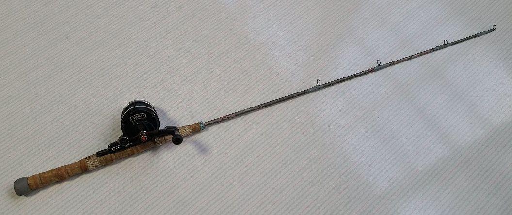 ② 釣竿 釣り 自作 コンパクト ロッド 短竿 穴釣り リール