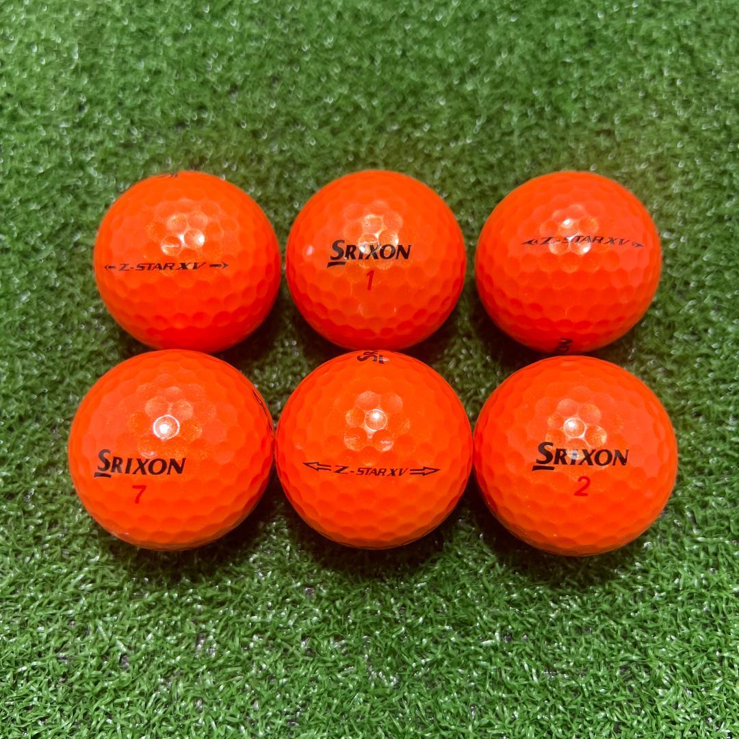 【S22】SRIXON Z-STAR XV 黄 21年式 ロストボール 24球 ダンロップ SRIXON Z-STAR XV 年代混合（カラー：イエロー）24球