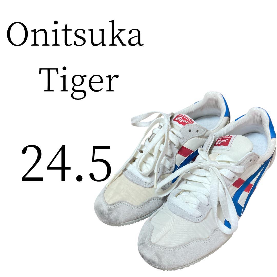 Onitsuka Tiger オニツカタイガー ホワイト×ブルーレッドライン