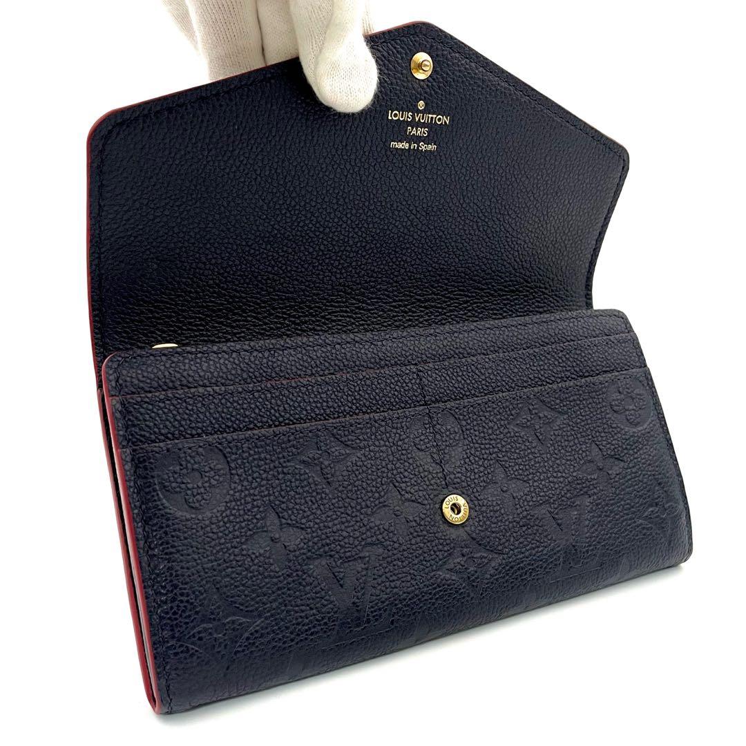 上級品・付属品あり✨ルイヴィトン✨アンプラント ポルトフォイユ サラ ネイビー ポルトフォイユ サラ
