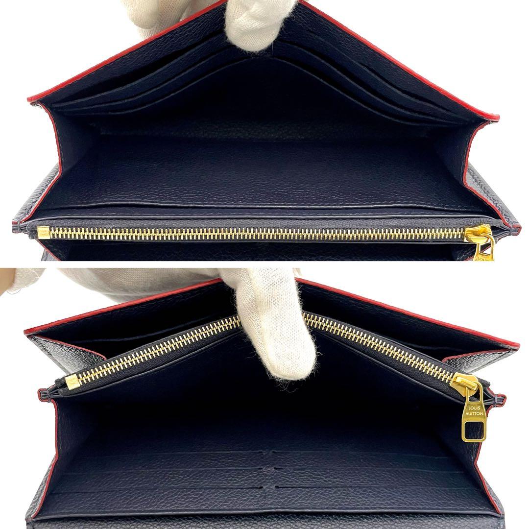 上級品・付属品あり✨ルイヴィトン✨アンプラント ポルトフォイユ サラ ネイビー ポルトフォイユ サラ