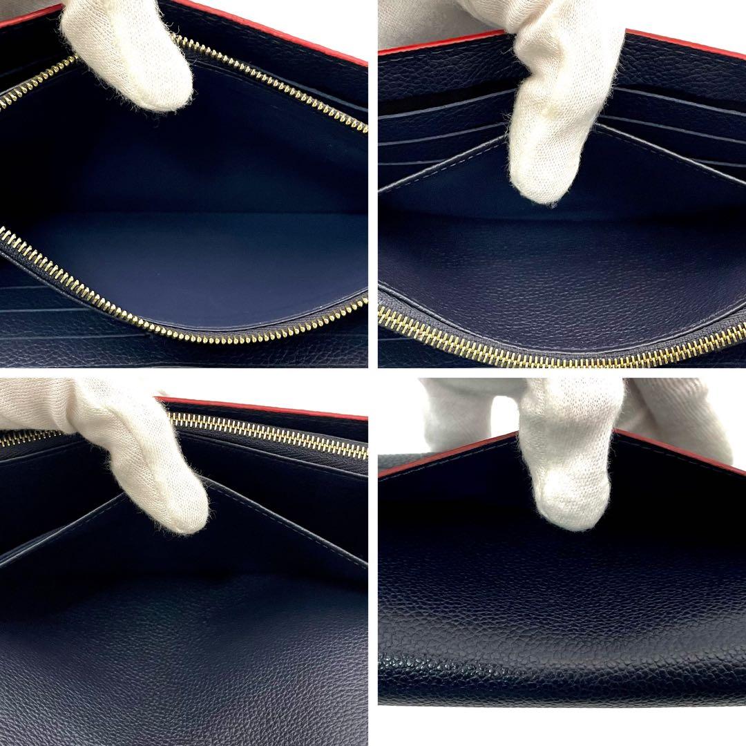 上級品・付属品あり✨ルイヴィトン✨アンプラント ポルトフォイユ サラ ネイビー ポルトフォイユ サラ