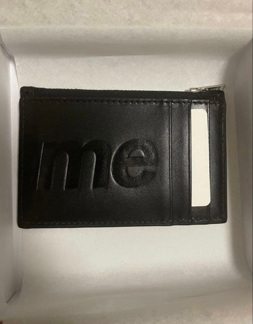 Supreme Leather Zip Card Holder ブラック Supreme Leather Zip Card Holder ブラック