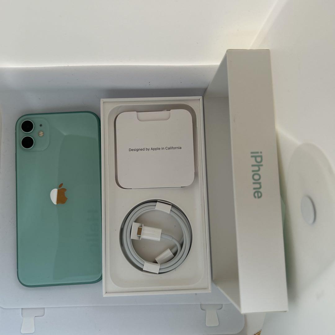 iPhone 11 グリーン 256GB SIMフリー　本体　箱付属品有　美品