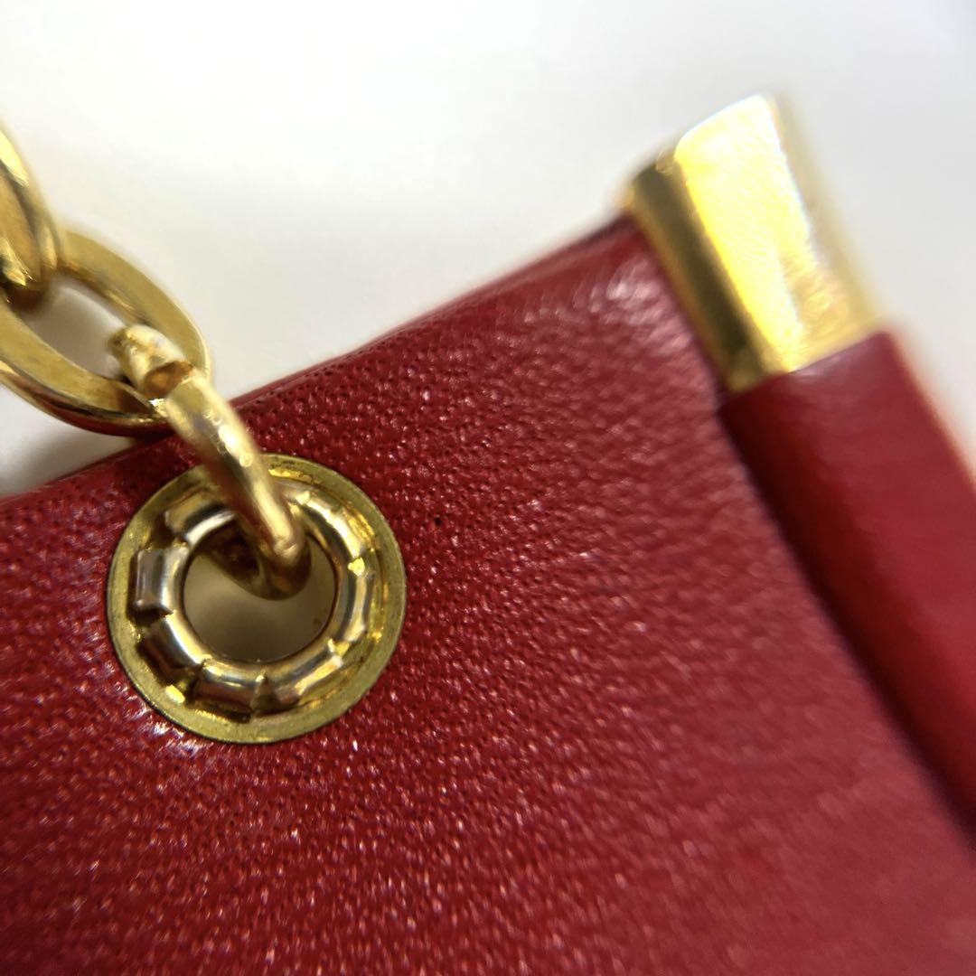 <GIVENCHY>ジバンシィ　ゴールド×レザー キーホルダー