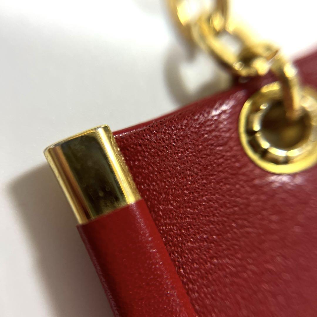 <GIVENCHY>ジバンシィ　ゴールド×レザー キーホルダー