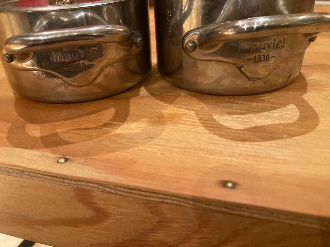 ムヴィエール ココット 両手鍋 9cm 300ml ステンレス 5層IH対応やや傷や汚れあり