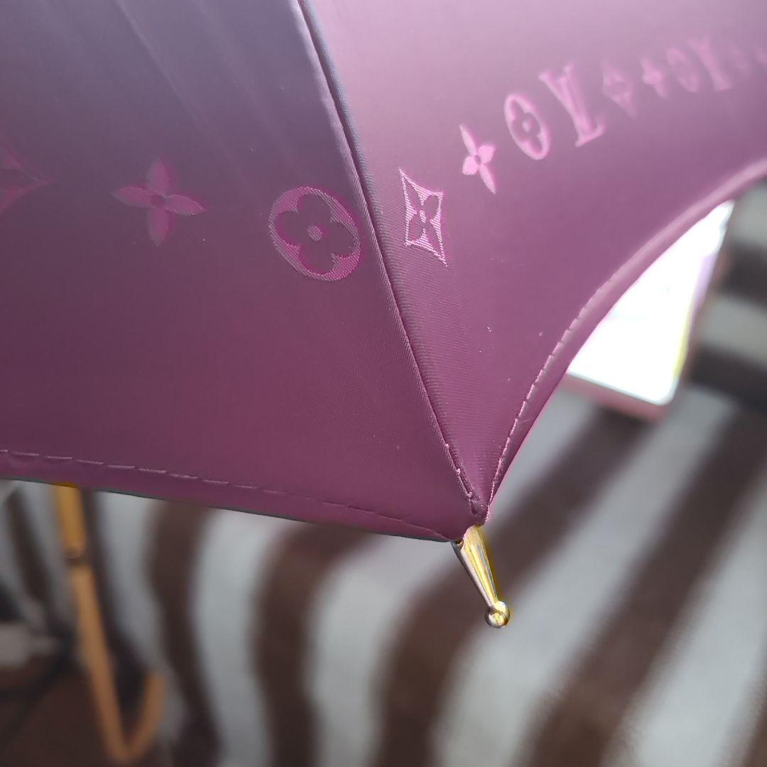 ☆美品☆LOUIS VUITTON雨傘パラプルィイ　アルクアンシエル　アンプレア 美品レア色LOUIS VUITTON傘パラプルィイ アルクアンシエル
