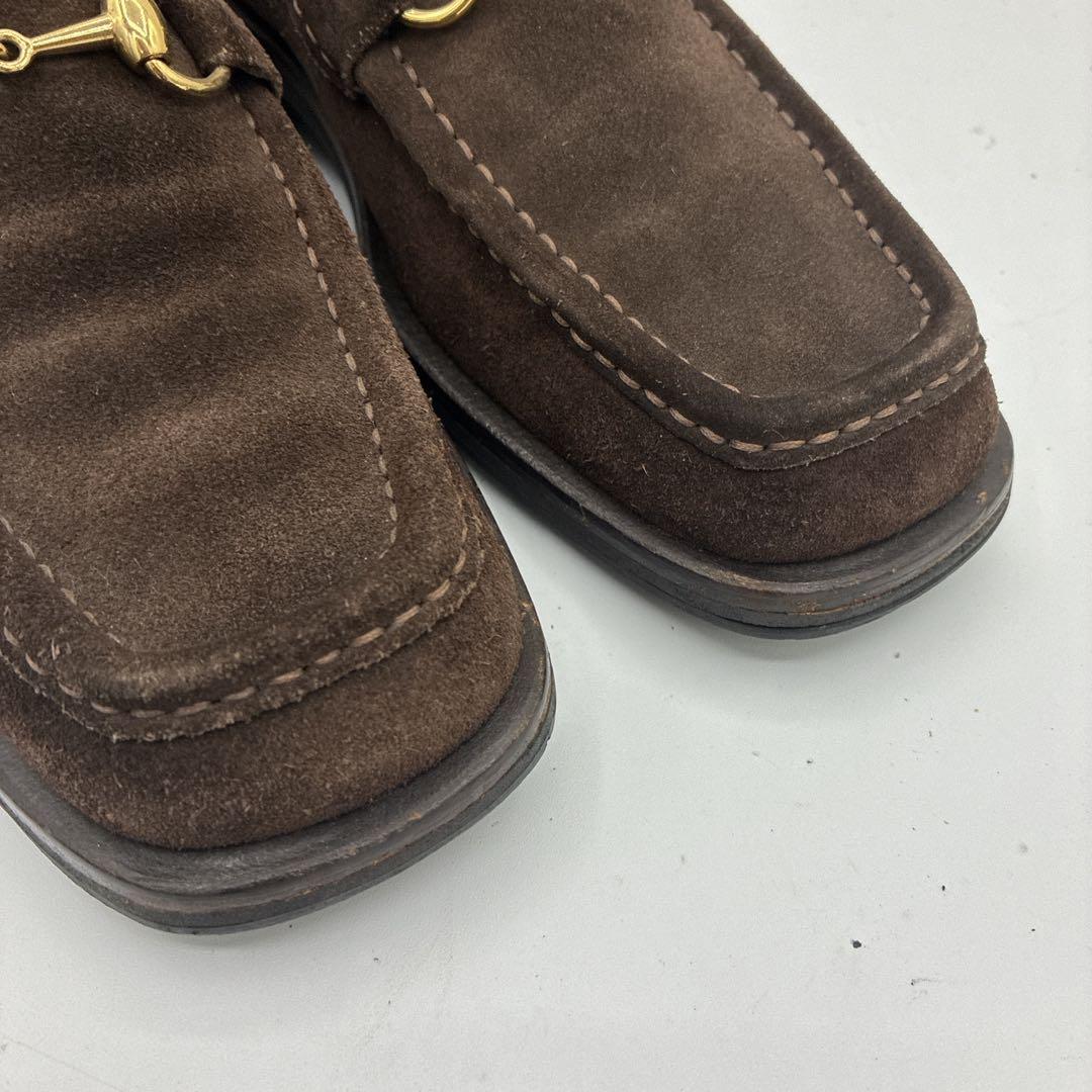 GUCCI グッチ ホースビットローファー 40.5 ブラウン 金金具25.5cm GUCCI MERCADOAVALIA_COM_BR