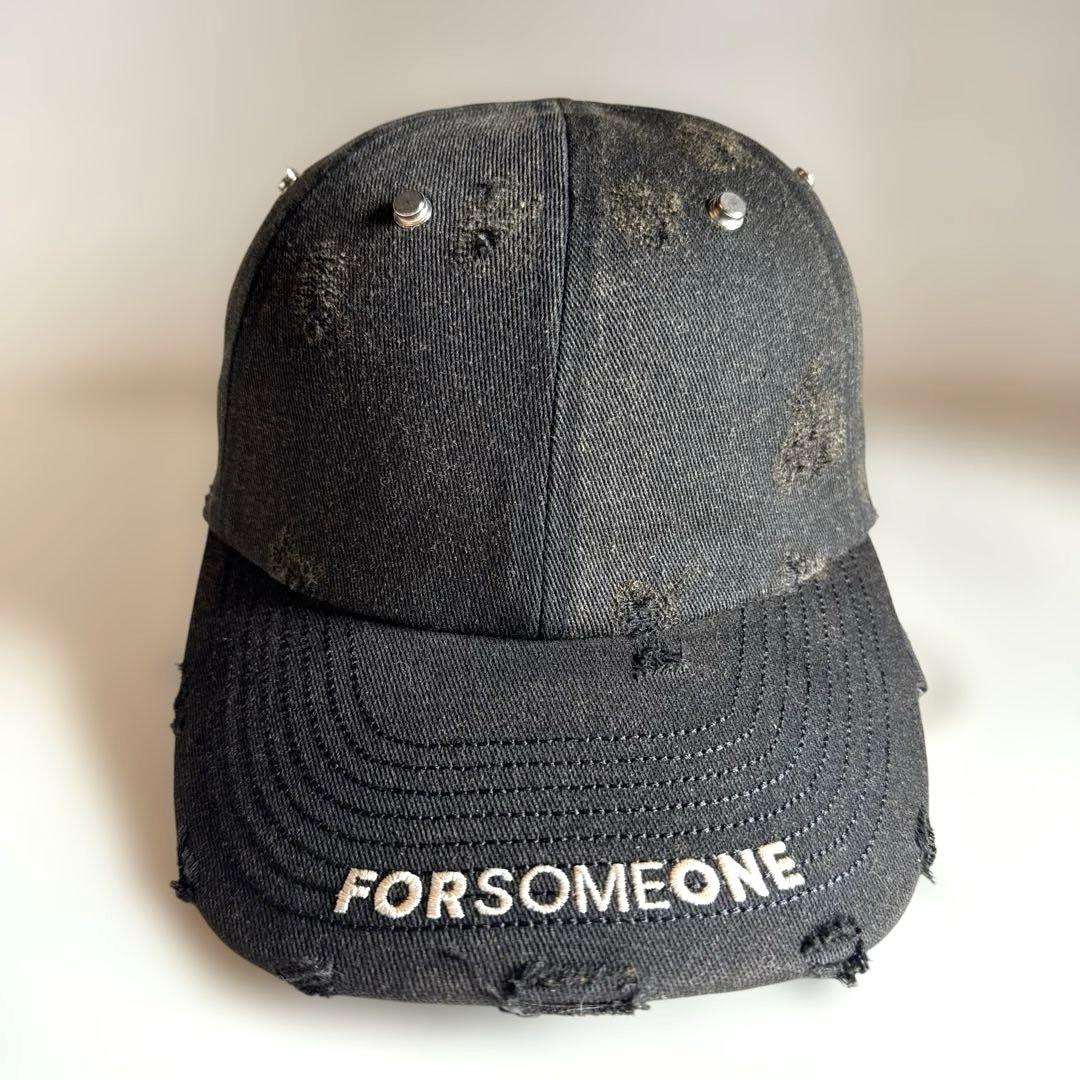 FORSOMEONE アジャスブルキャップ ダメージ加工