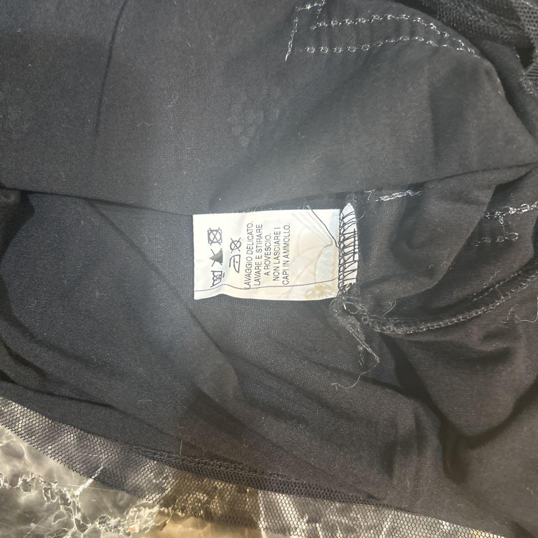 国産品 スパンコール装飾 黒美品 長袖Tシャツ トップス