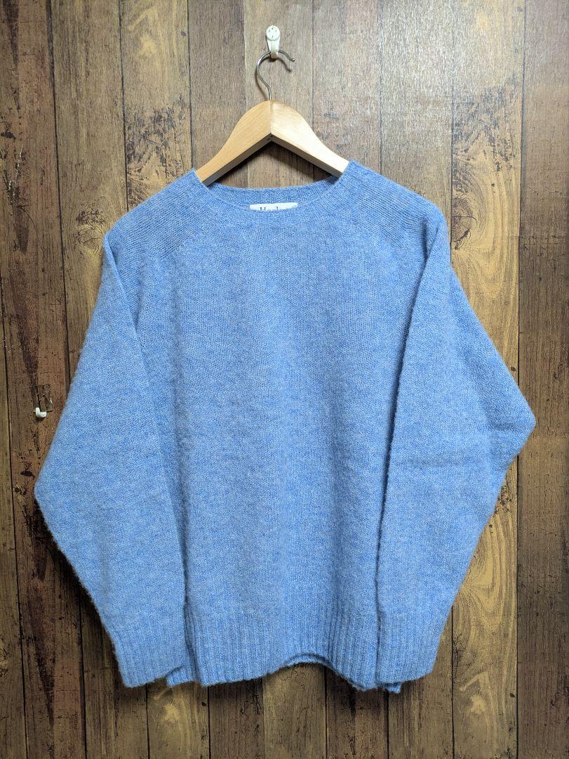【別注】Harley OF SCOTLANDウール クルーネックプルオーバー